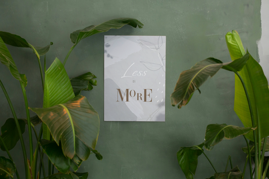 Elegant Simplicity – 'Less is More' Poster